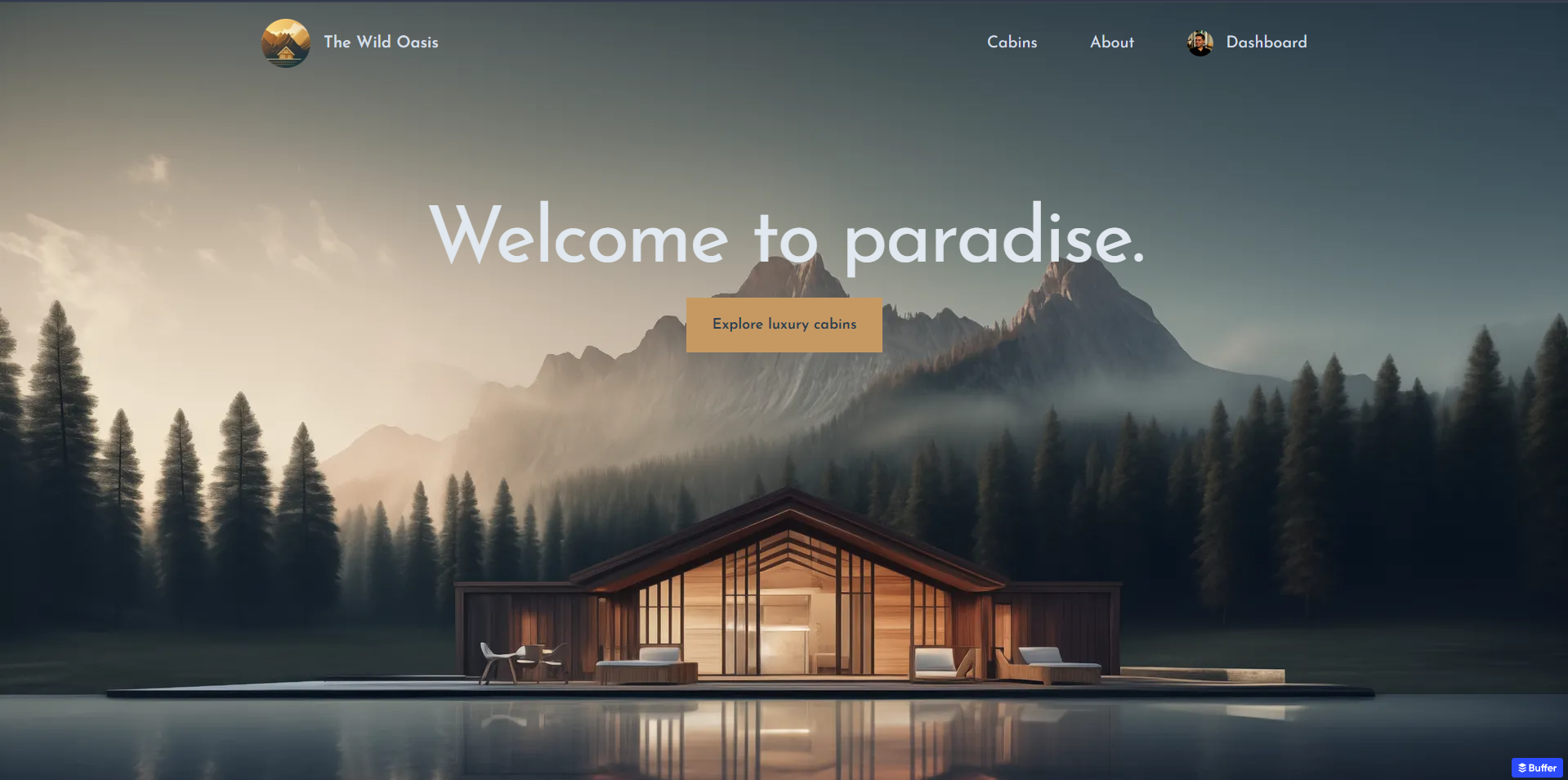 Wild Oasis Client Website